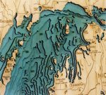 Bathymetric Map Great Lakes - Scrimshaw Gallery