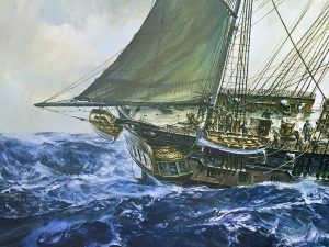 Geoff Hunt - Blue At The Mizzen - Scrimshaw Gallery