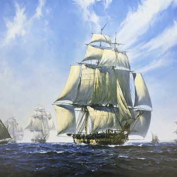 Geoff Hunt - Mediterranean Deployment - Scrimshaw Gallery