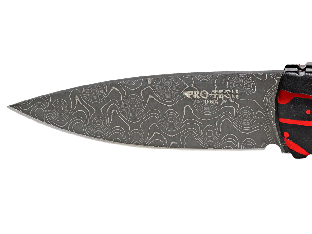 Protech Custom TR-2 Big 5 Set Automatic Knives Stainless Steel (Damascus) -  Blade HQ