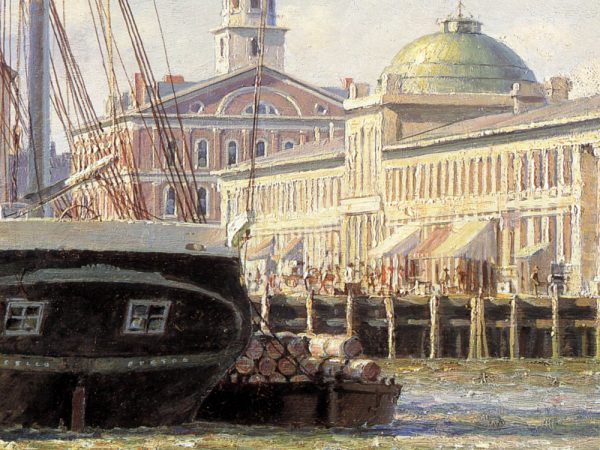 John Stobart - Boston: Faneuil Hall from the East in 1825