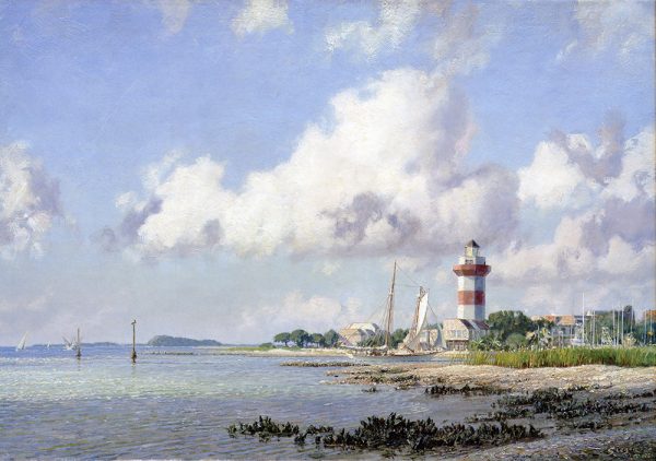 John Stobart - Harbour Town: Hilton Head Island from the Oyster Beds