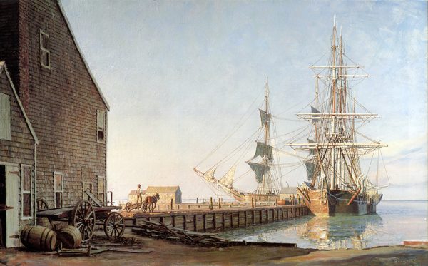 John Stobart - Nantucket: Straight Wharf in 1832