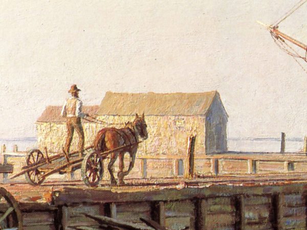 John Stobart - Nantucket: Straight Wharf in 1832