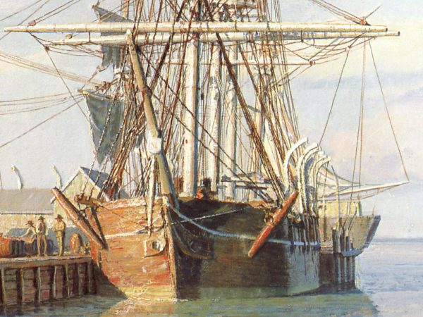 John Stobart - Nantucket: Straight Wharf in 1832