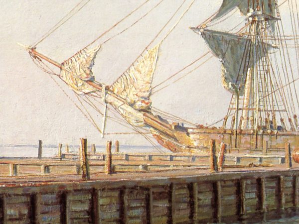 John Stobart - Nantucket: Straight Wharf in 1832