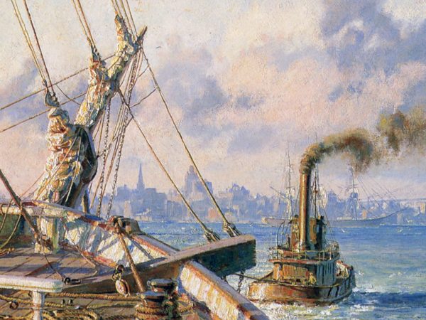 John Stobart - New York: Statue of Liberty in New York Harbor in 1886