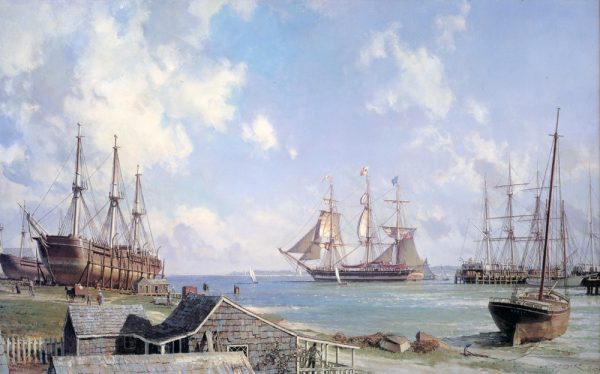 John Stobart - Sailing Day, Nantucket in 1841