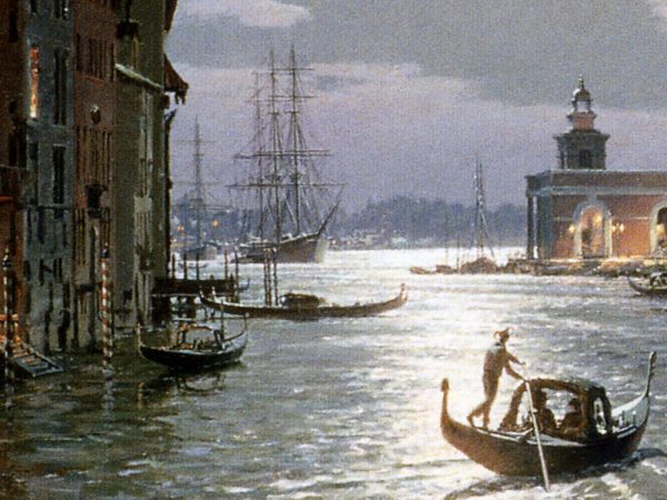 John Stobart - Venice: Moonlight Over the Grand Canal c. 1870