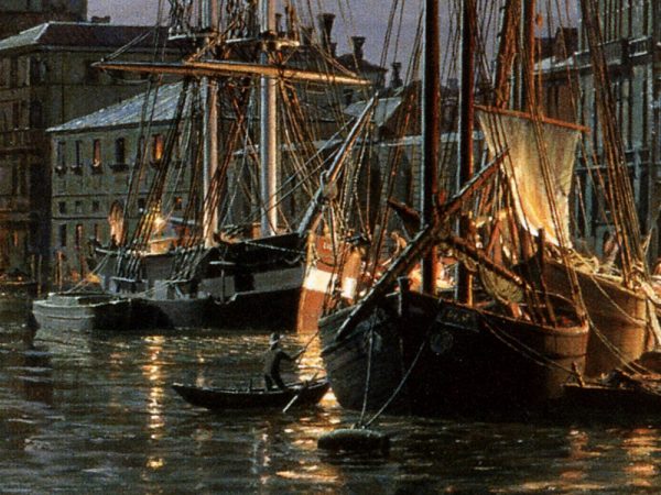 John Stobart - Venice: Moonlight Over the Grand Canal c. 1870