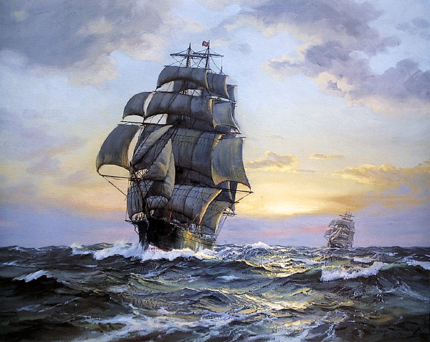 Charles Vickery - Homeward Bound - Scrimshaw Gallery