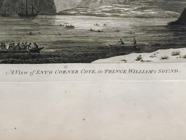 Cook Engraving - A View of Snug Corner Cove in Prince William's Sound