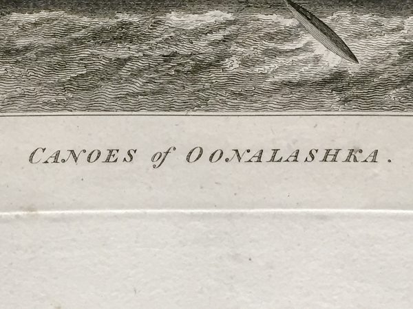 Cook Engraving - Canoes of Oonalashka