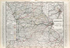 Missouri State Railroad Map (1928) - Scrimshaw Gallery