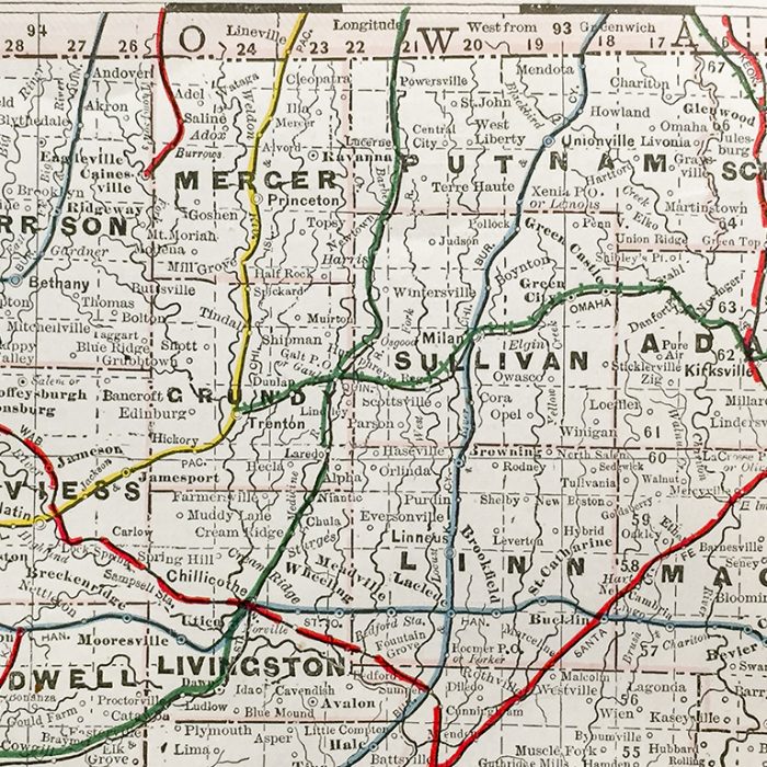 Missouri State Railroad Map (1928) - Scrimshaw Gallery