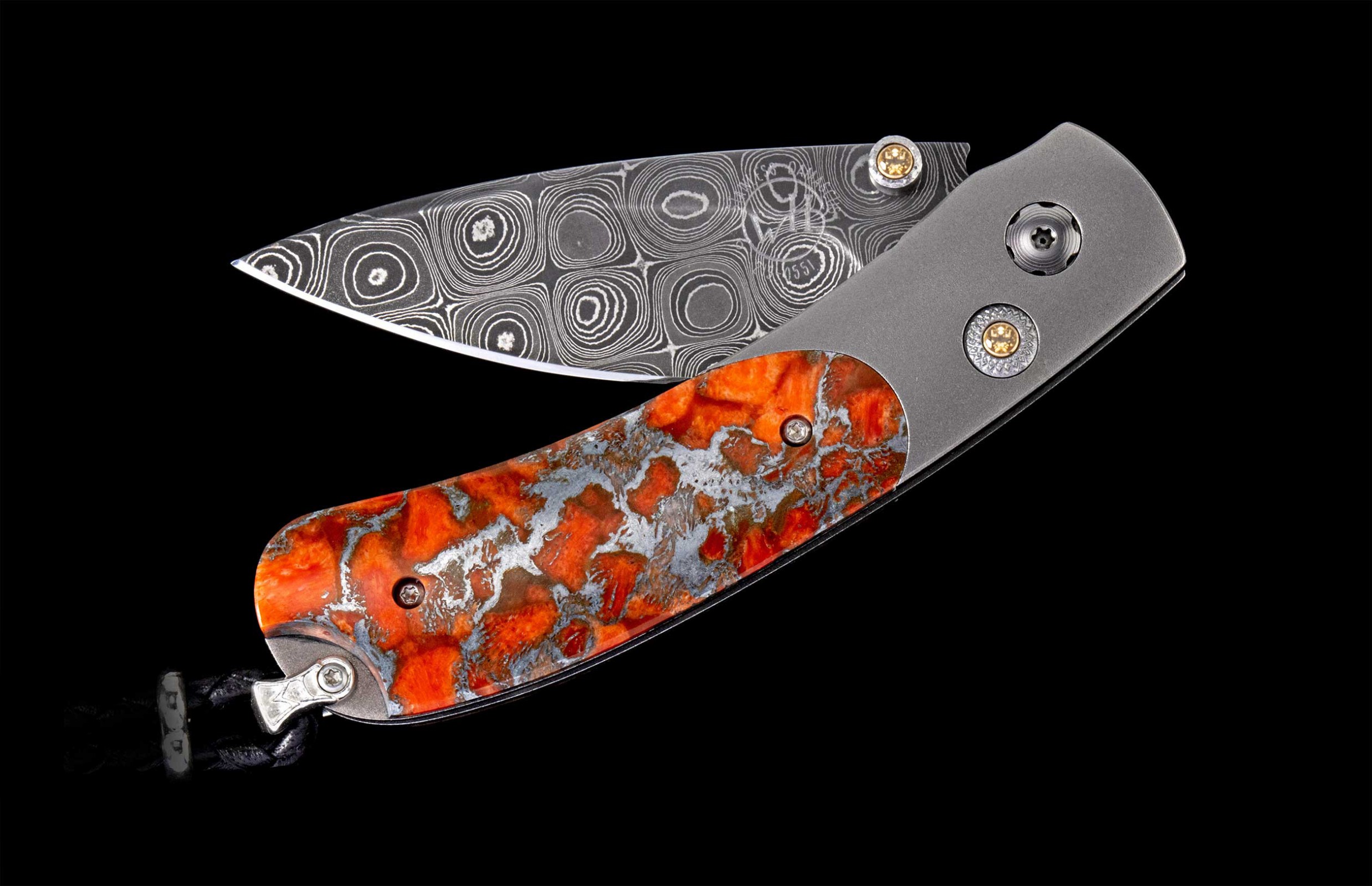 William Henry Limited Edition B09 Fire Storm Knife - Scrimshaw Gallery