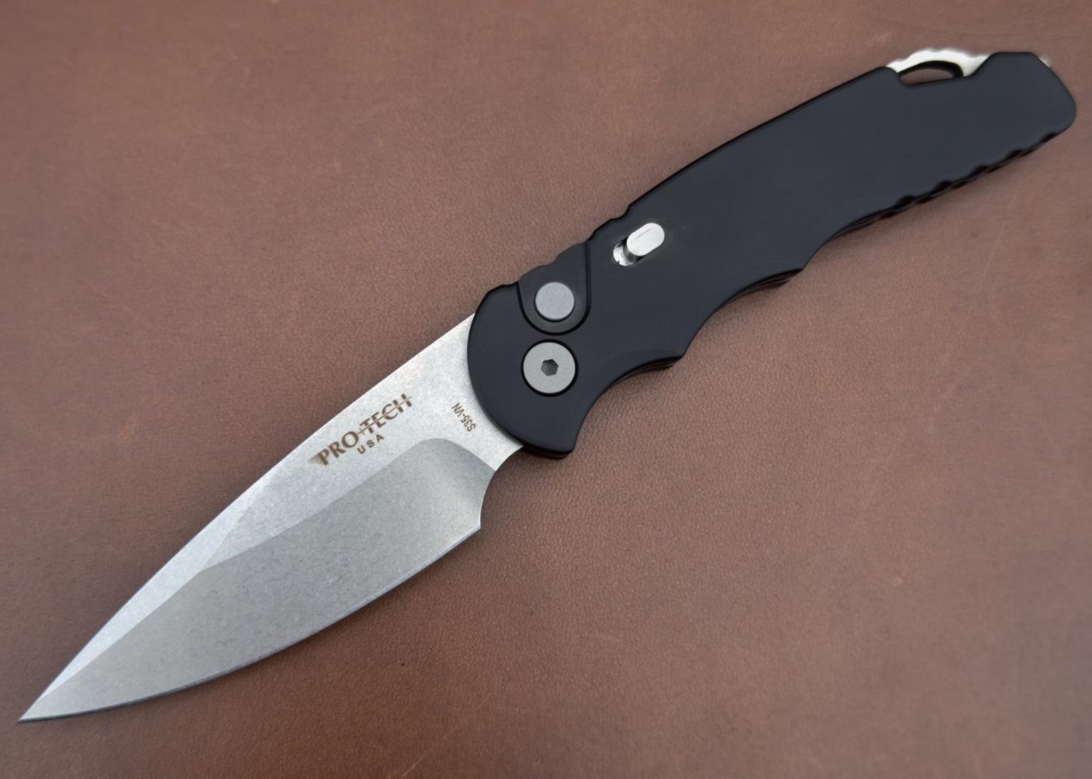 Protech Automatic Knife T501 Tactical Response Scrimshaw Gallery