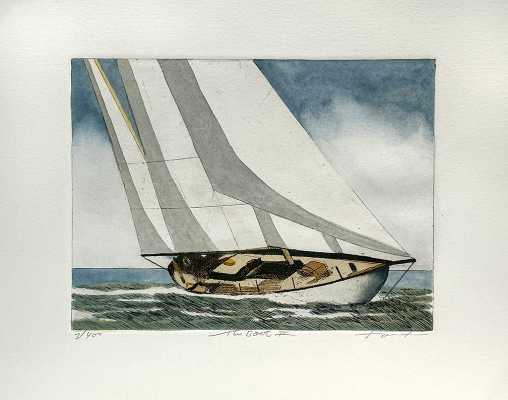 Frank Kaczmarek Etching - The Boat II - Scrimshaw Gallery