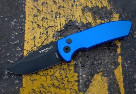 ProTech Automatic Knife - LG403 Blue Short Bladed Rockeye