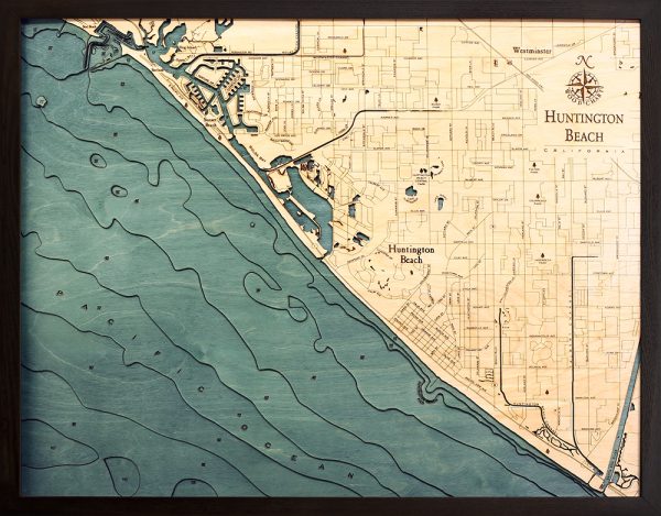 Bathymetric Map Huntington Beach, California